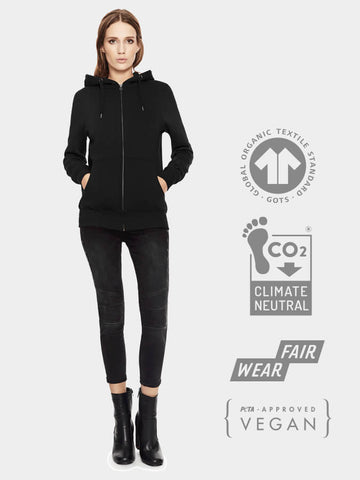 Yoga Studio Women's Organic Cotton Zip Up Hoodie